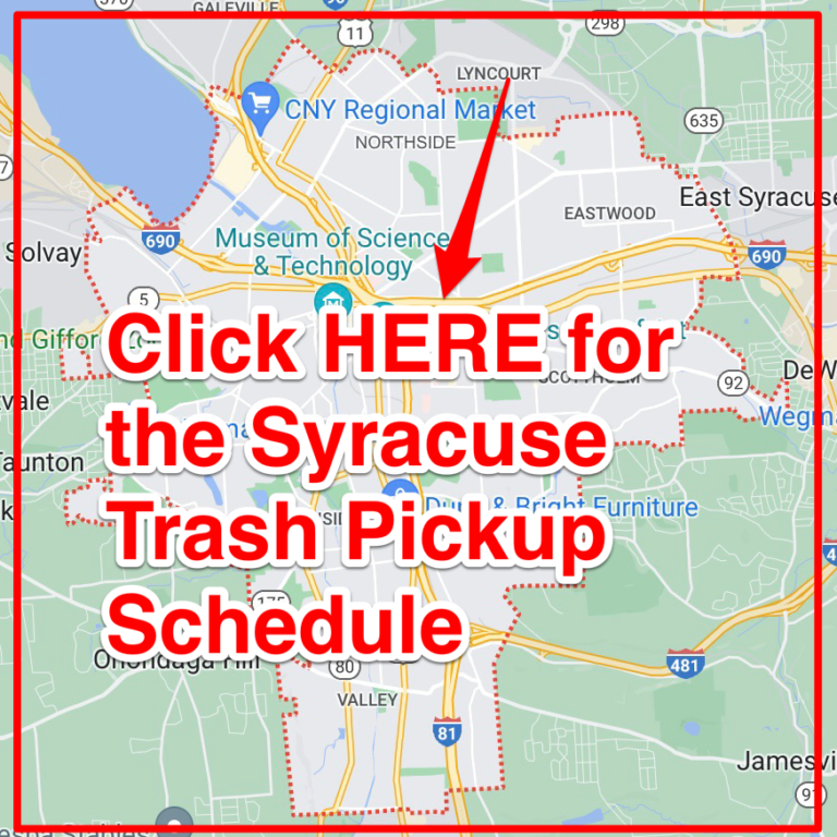 Syracuse Trash Schedule 2023 (Bulk Pickup, Holidays, Maps)