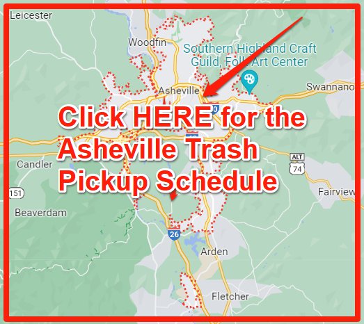 Asheville Trash Pickup Schedule Map