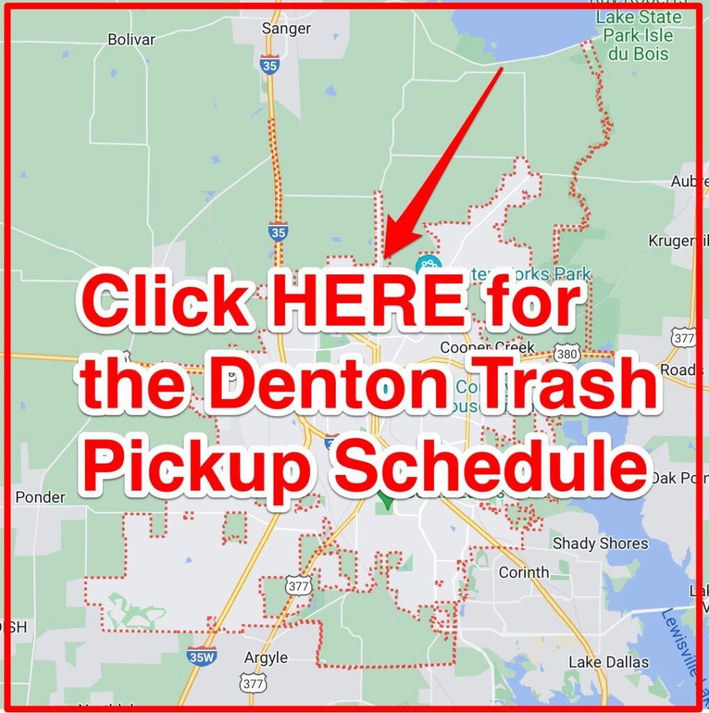Denton Trash Pickup Schedule