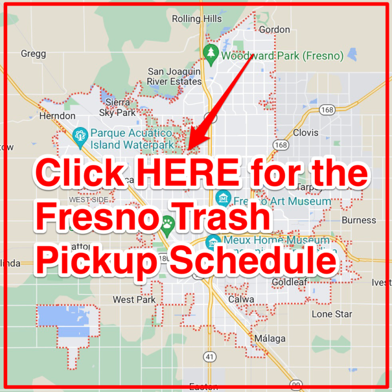 Fresno Trash Schedule 2024 (Bulk Pickup, Holidays, Maps)