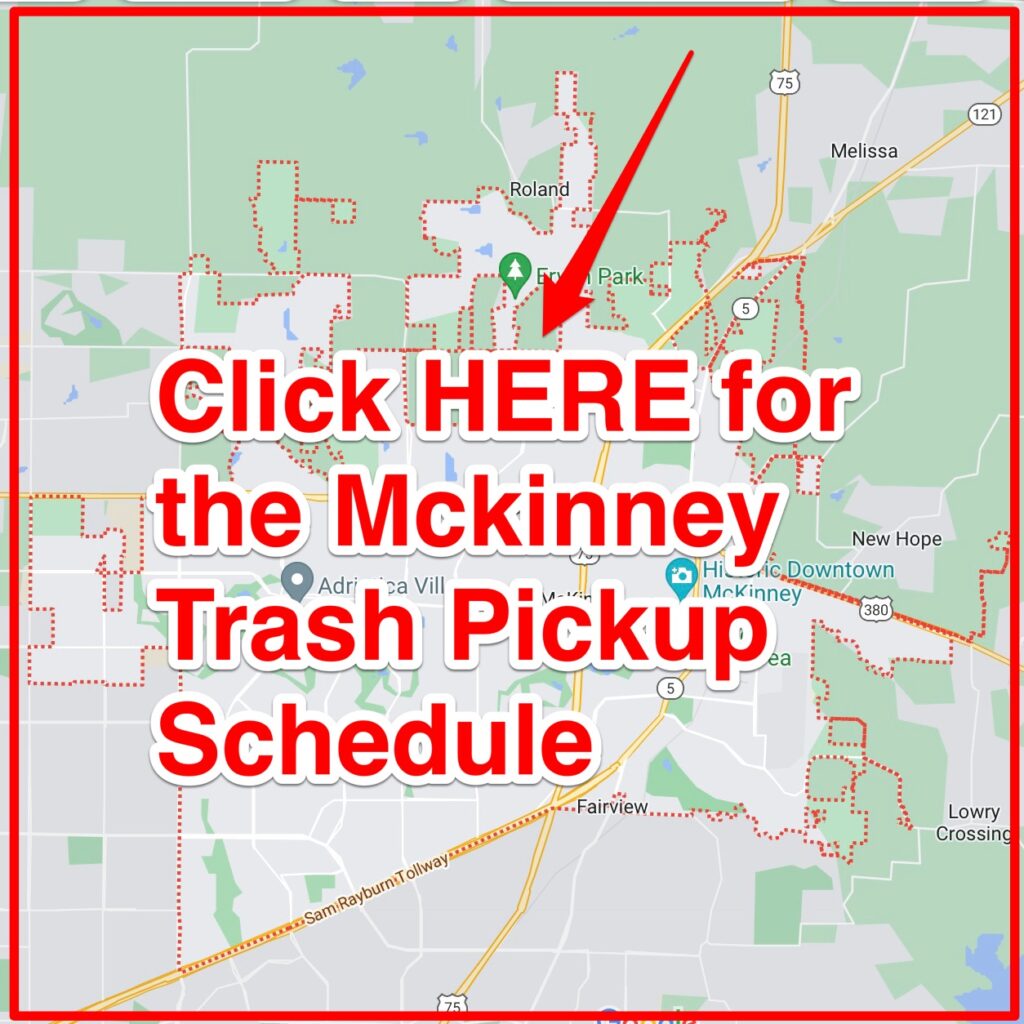 Mckinney Trash Pickup Schedule