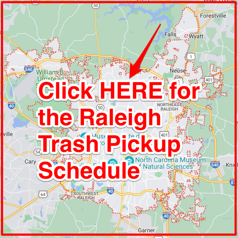 Raleigh Trash Schedule 2024 (Bulk Pickup, Holidays, Maps)