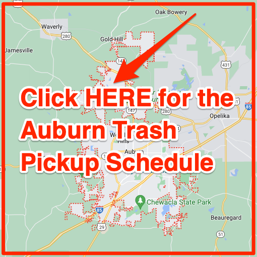 Auburn Trash Pickup Schedule Map