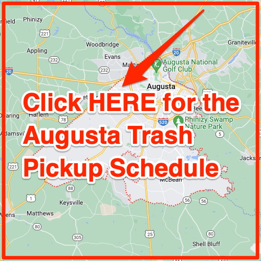 Augusta Trash Pickup Schedule Map