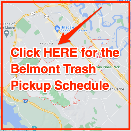 Belmont Trash Pickup Schedule Map