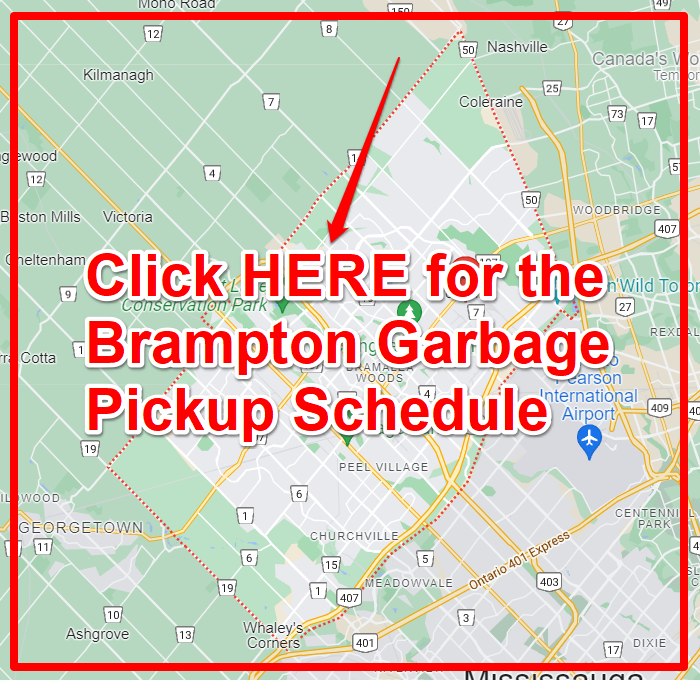 Brampton Garbage Pickup Schedule Map