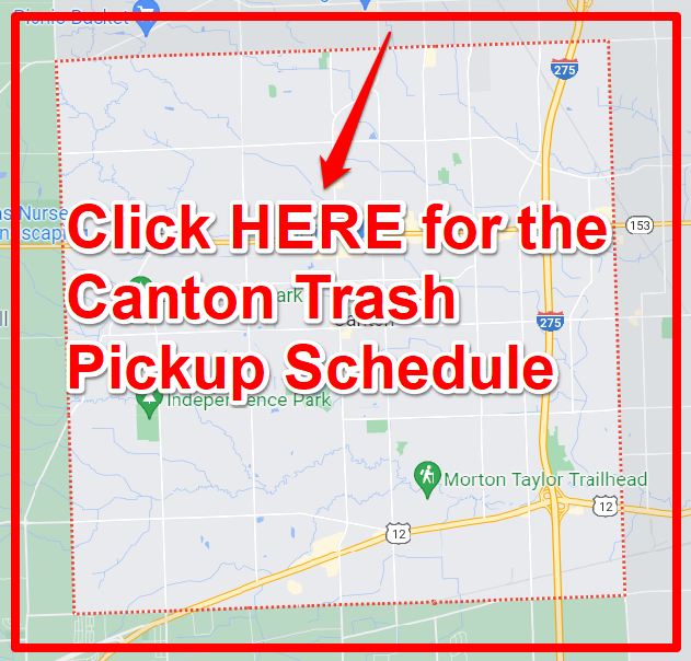 Canton Trash Pickup Schedule Map