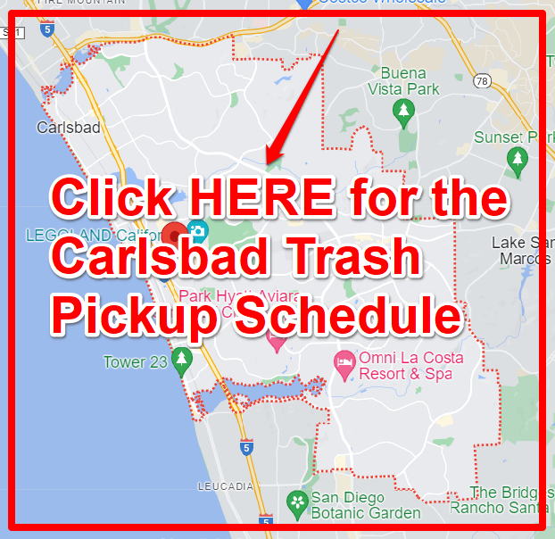 Carlsbad Trash Pickup Schedule Map