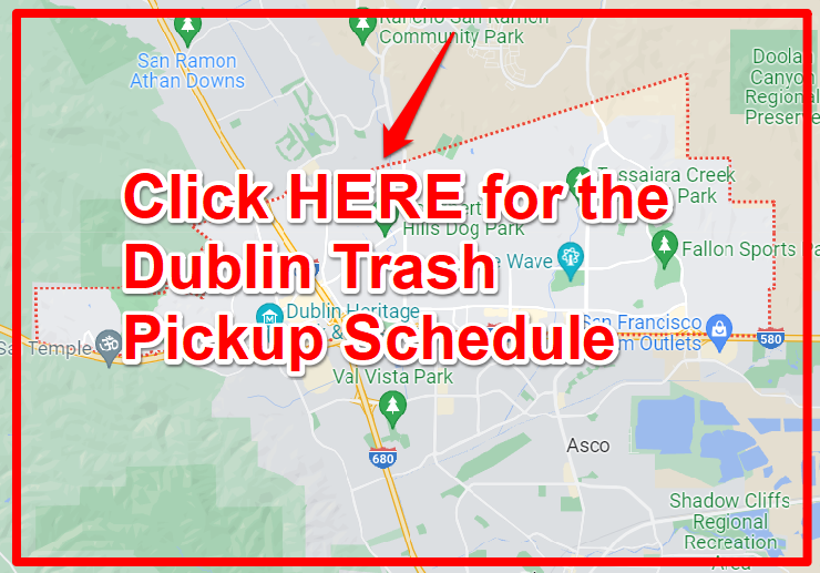 Dublin Trash Pickup Schedule Map