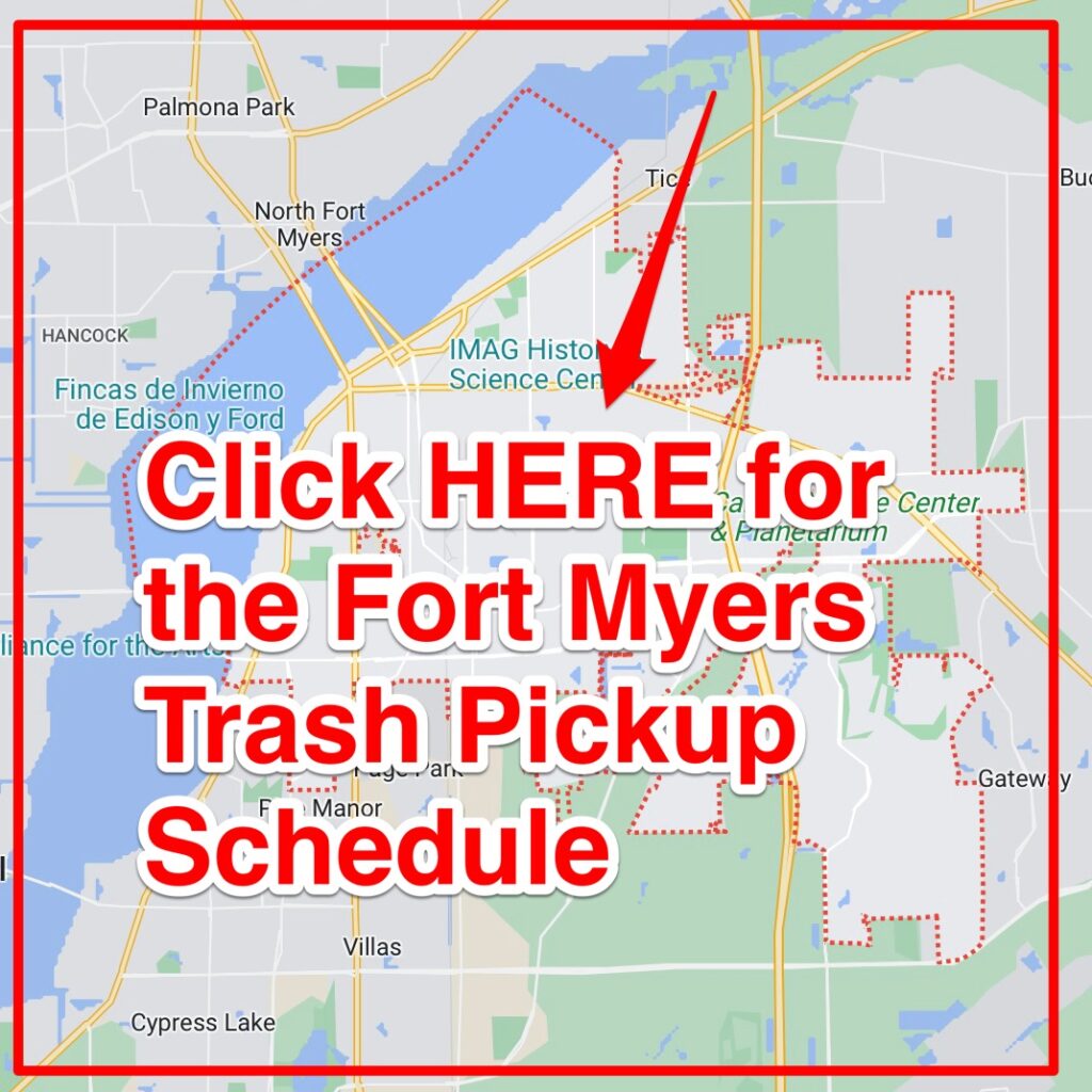 Fort Myers Trash Pickup Schedule