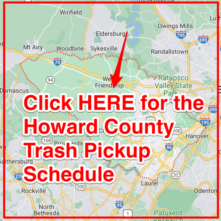 Howard County Trash Schedule 2023 (Bulk Pickup, Holidays, Map)
