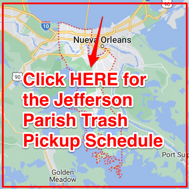 Jefferson Parish Trash Pickup Schedule