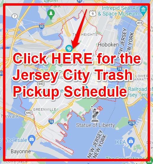 Jersey City Trash Pickup Schedule Map