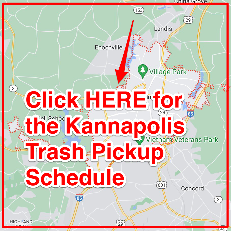Kannapolis Trash Pickup Schedule