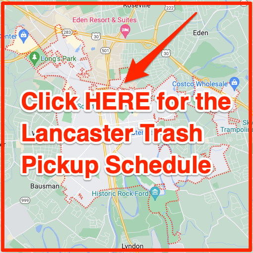 Lancaster Trash Pickup Schedule Map