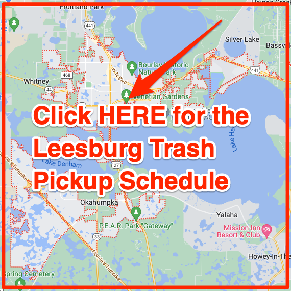 Leesburg Trash Pickup Schedule Map