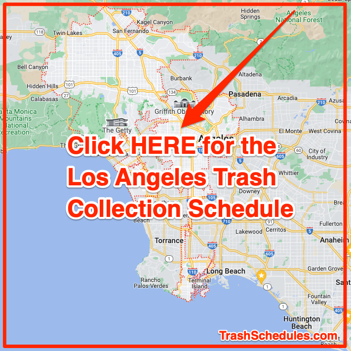 Los Angeles trash pickup schedule