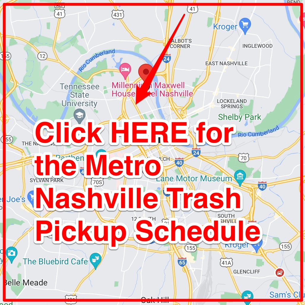 Metro Nashville Trash Schedule 2024 (Bulk Pickup, Holidays, Map)