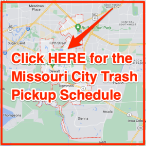 Heavy Trash Pickup In Missouri City Texas