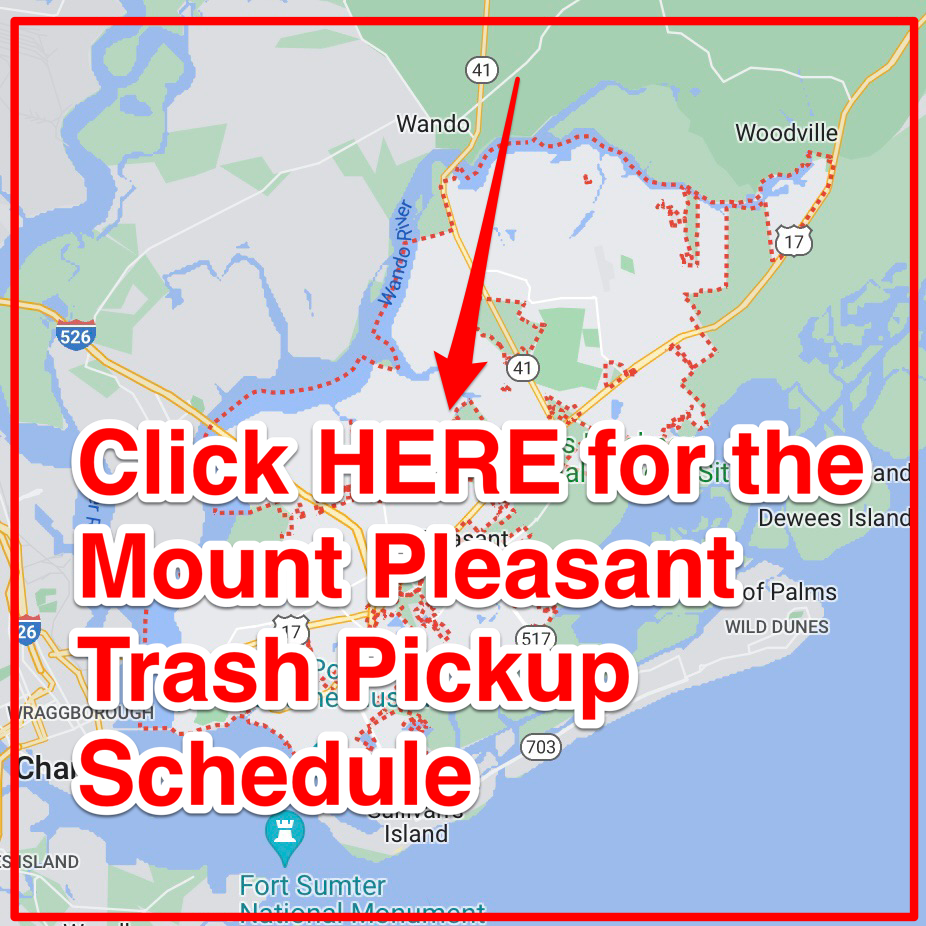 Mount Pleasant Trash Pickup Schedule