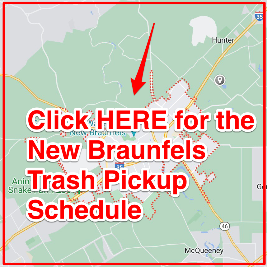 New Braunfels Trash Pickup Schedule