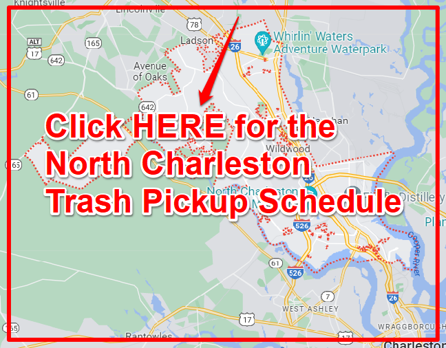 North Charleston Trash Pickup Schedule Map