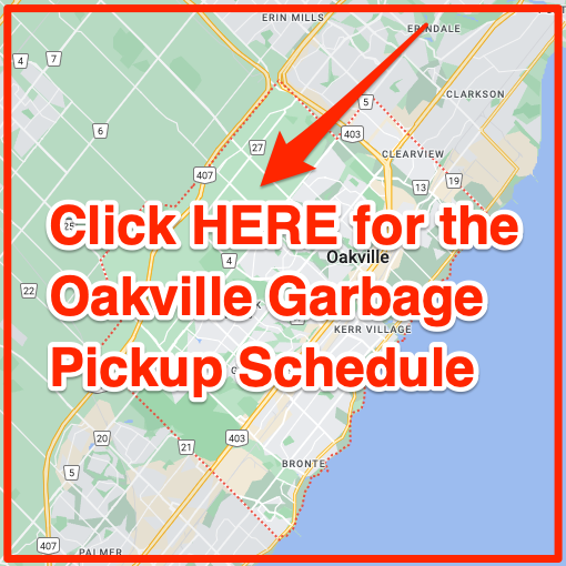 Oakville Garbage Pickup Schedule Map