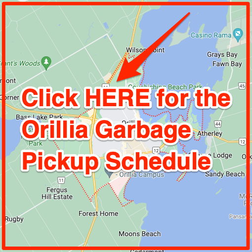 Orillia Garbage Pickup Schedule Map