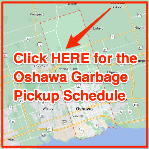 Oshawa Garbage Pickup Schedule Map