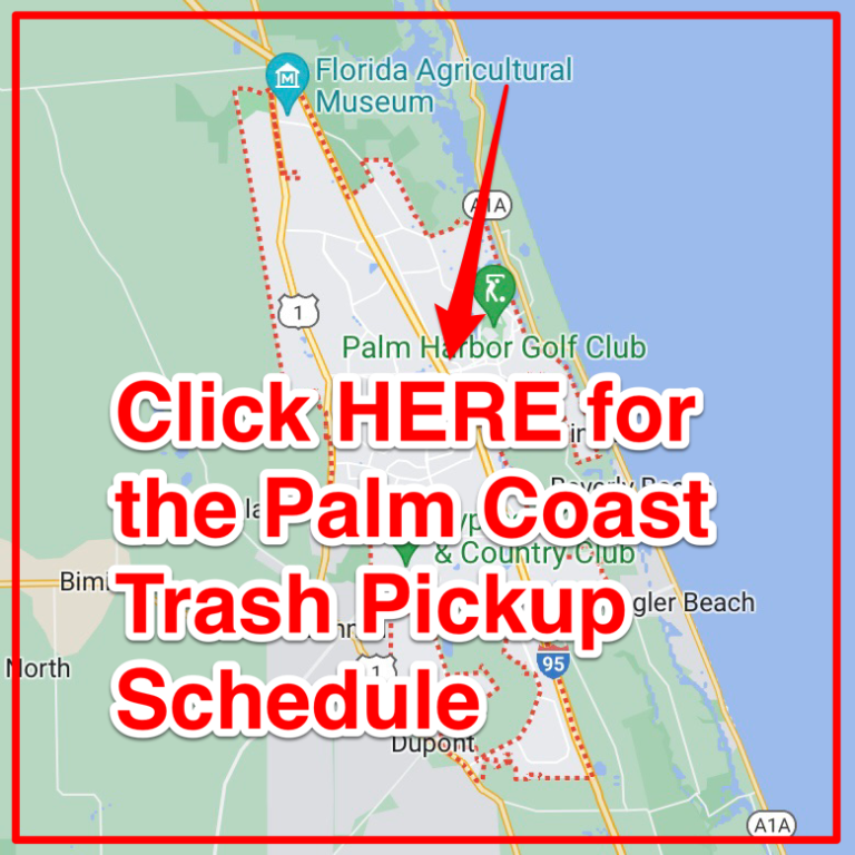 Palm Coast Trash Schedule 2023 (Bulk Pickup, Holidays, Maps)