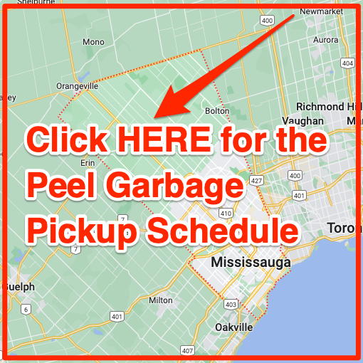Peel Garbage Pickup Schedule Map