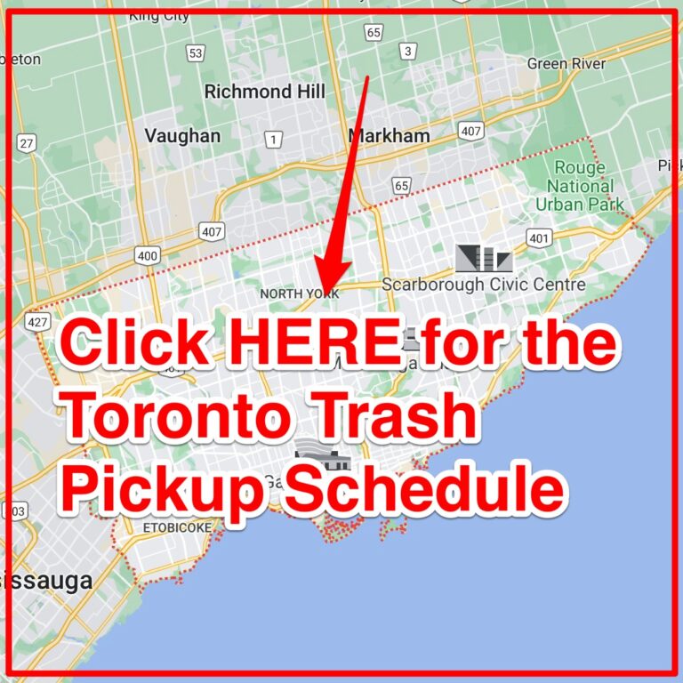 Toronto Garbage Schedule 2024 (Bulk Pickup, Holidays, Map)