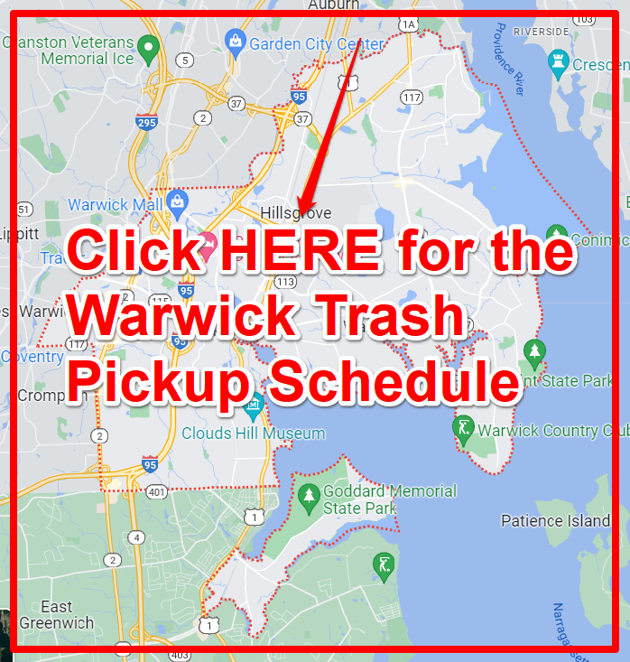 Warwick Trash Pickup Schedule Map