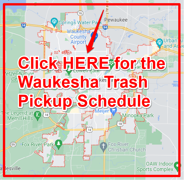 Waukesha Trash Pickup Schedule Map