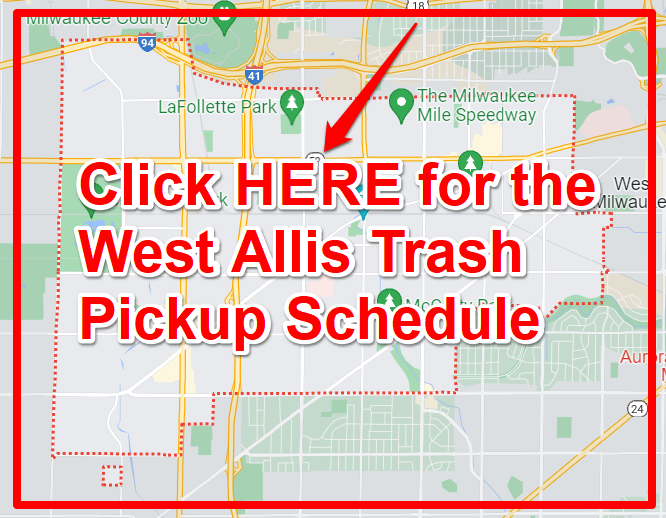 West Allis Trash Pickup Schedule Map