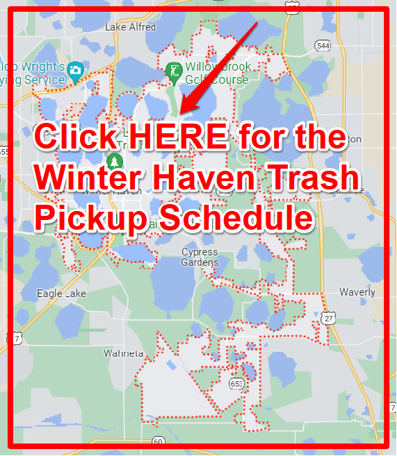 Winter Haven Trash Pickup Schedule Map