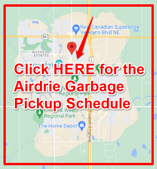 Airdrie Garbage Pickup Schedule Map