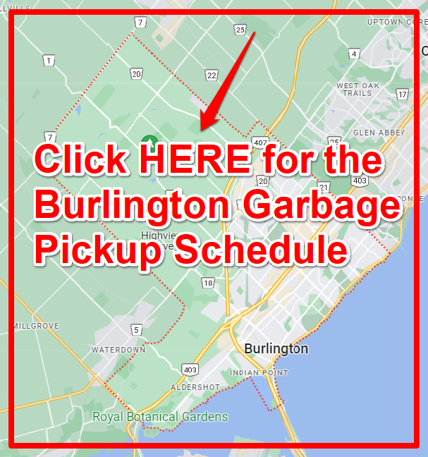 Burlington Garbage Pickup Schedule Map