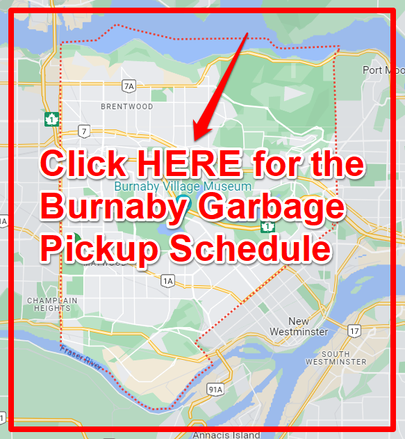 Burnaby Garbage Pickup Schedule Map