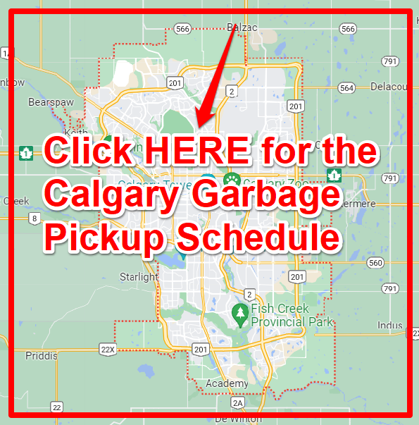 Calgary Garbage Pickup Schedule Map