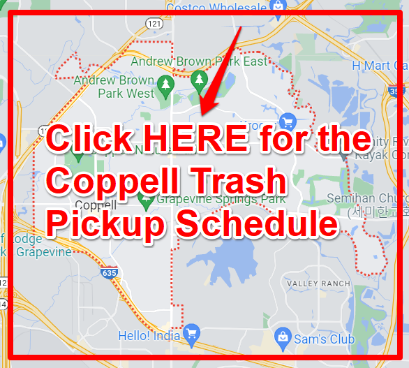 Coppell Trash Pickup Schedule Map