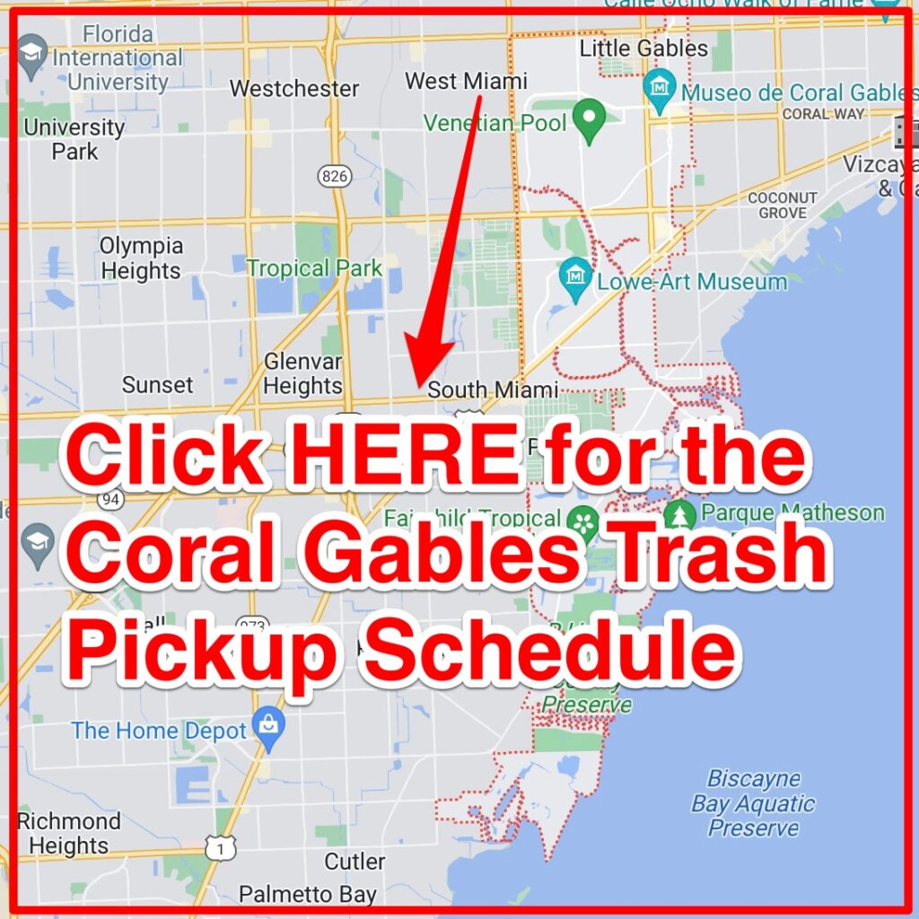 Coral Gables Trash Pickup Schedule