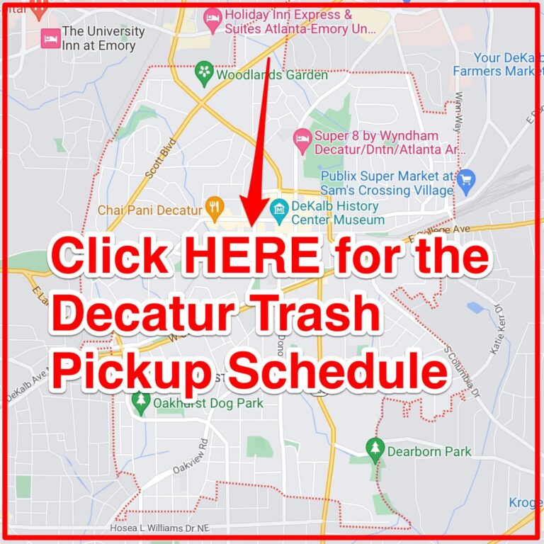 Decatur Trash Schedule 2024 (Bulk Pickup, Holidays, Maps)