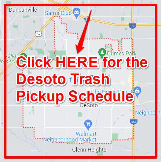 Desoto Trash Pickup Schedule Map