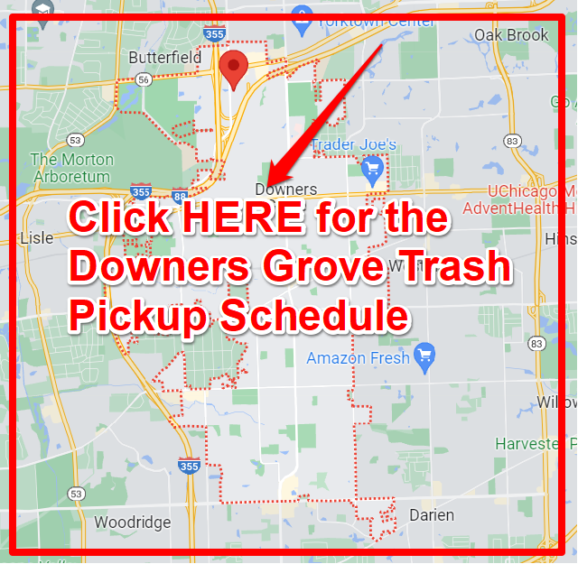 Downers Grove Trash Pickup Schedule Map