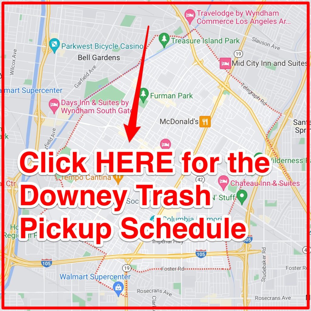 Downey Trash Schedule 2024 Bulk Pickup Holidays Maps 