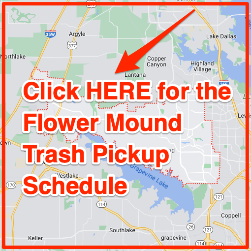 Flower Mound Trash Pickup Schedule Map