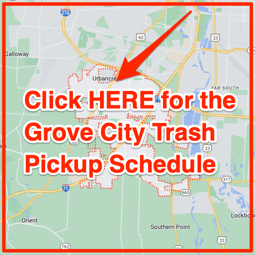 Grove City Trash Pickup Schedule Map