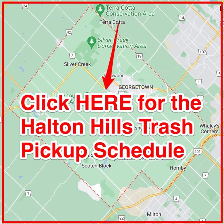 Halton Hills Garbage Schedule 2024 (Bulk Pickup, Holidays, Map)