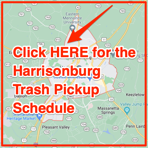 Harrisonburg Trash Pickup Schedule Map